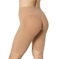 thumbnail image 1 of Leonisa womens Well-rounded Invisible Butt Lifter Shaper Short Shapewear Bodysuit, Beige, Large US, 1 of 4