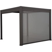 Mirador 111S Outdoor Pergola Aluminum Pull Down Privacy Screen 13 Side, Dark Grey(Not Pergola)