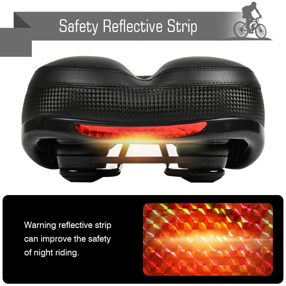 Details about / Bike Bicycle MTB Wide Big Bum Soft Extra Universal Sprung Gel Saddle Seat Pad