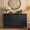Black, variant on Heynemo 7 Drawer Dresser for Bedroom, Chest of Drawers with Solid Wood Legs and Painted Surface, Black