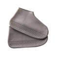 thumbnail image 2 of Fundas impermeables de silicona para zapatos para la lluvia, botas de lluvia cubren chanclos, cubrezapatos reutilizables, protectores de zapatos cómod Gris L, 2 of 8