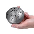 thumbnail image 4 of 3-Inch 6-Tone Steel Tongue Drum, Beginner-Friendly Mini Percussion Instrument with Complete Accessories (Including Drumstick & User Manual), Ethereal Sound for Mind Purification and Inner Peace,, 4 of 6