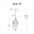 thumbnail image 2 of Livex Lighting One Light Pendant, Black Finish, 2 of 4
