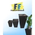 thumbnail image 5 of Maceta de fibra de Vidrio FibraFormas Mod. Obelisco Chico Chocolate, 5 of 5