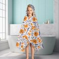 thumbnail image 6 of Pioneer Flower Floral Print Pattern Hooded Bath Towel，50"x30" for Ages 3 To 12 Kids, Quick Dry Lightweight Soft Microfiber Hood Beach Towel Cover Up for Kids, 6 of 7
