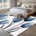 thumbnail image 4 of Blue Tulip Large Area Rugs 8x10 ft Minimalist Modern Flower Plant Art Washable Rug Non Slip Indoor Carpet Absorbent Floor Mat for Living Room Bedroom Dining Room, 4 of 9