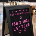thumbnail image 3 of A-Frame Letter Board Pink Letter Set, 3 of 5