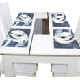 thumbnail image 4 of Ryvnso Placemats Set of 4 Blue Marble Dining Mats Heat-Resistant Non-Slip Washable Table Mat, 4 of 8