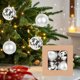 thumbnail image 1 of HWRETIE Christmas Tree Ornaments Balls,3.74In4Pcs Christmas Balls Christmas Decorations Boxed Balls Plastic Balls Hanging Ornaments Christmas Tree Vines Garland Scene Decoration, 1 of 6