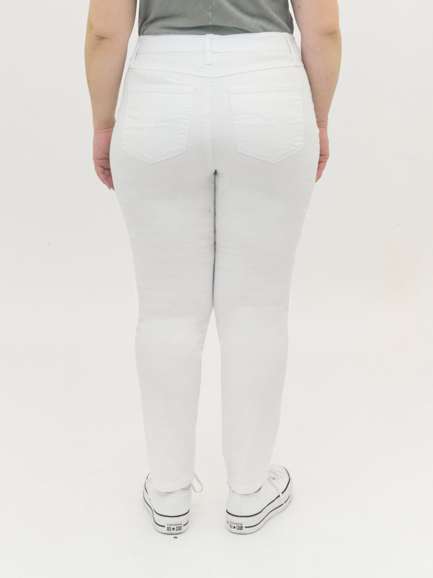 A3 Denim Women's Plus Size Destructed Skinny Jeans, Sizes 16-26