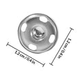 thumbnail image 2 of FESTFENDS 50pcs Replacement Snaps For Clothing Silver Brass Invisible Design For Repairs, 2 of 8