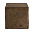 thumbnail image 6 of Warner Rustic Square Crate End Table with Cut-Out Handles, Ash, 6 of 6