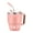 Red, variant on Hecnuo,Star Print Stainless Steel Insulated Cup,Double Layer Car Coffee Mug with Handle,for Drinking Iced Beverages In A Car