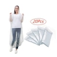 thumbnail image 1 of 20-Pack Disposable Rain Ponchos with Hood for Adults and Family - Clear Multicolor Emergency Raincoats,Rain Ponchos with Hood Emergency Disposable Rain Ponchos Family Set, 1 of 6