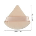thumbnail image 4 of Unique Bargains 2 Pcs Loose Powder Puff Face Soft Triangle Puff Blender Beauty Makeup Tool Short Plush Beige, 4 of 6