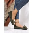 thumbnail image 6 of Women's Comfortable Round Toe Flats - Fashion Bowknot Dress Shoes, Slip On Casual Party, 6 of 14