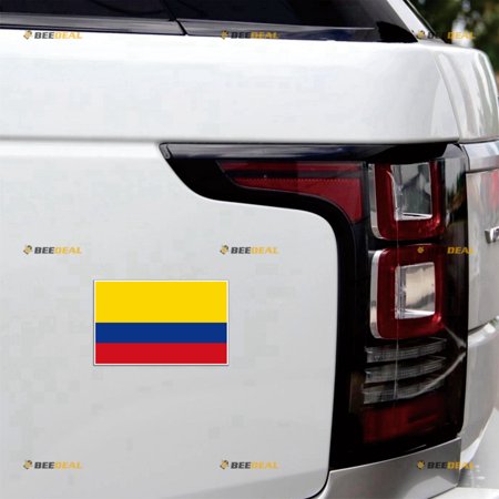 Colombia Colombian Country Flag Car Magnet Magnetic Sticker Decal - 4 Pack Reflective 3" 4" 5" 6" - for Truck Door Fridge Reusable Waterproof