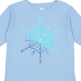 thumbnail image 4 of Inktastic Christmas Blue Ice Snowflake Boys or Girls Long Sleeve Toddler T-Shirt, 4 of 5