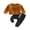 Brown, variant on Bagilaanoe 2Pcs Toddler Baby Boy Long Pants Set Letter Print Long Sleeve Sweatshirt Pullover Tops+ Trousers 6M 12M 18M 24M 3T Kids Casual Sweatsuit