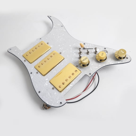 HHH Prewired Loaded Pickguard, with Alnico 5 Humbucker Pickup, for Fender Strat Guitar