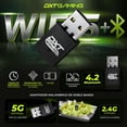 thumbnail image 2 of DXT Adaptador 2 en 1 WiFi Bluetooth 4.2 USB Mini 600Mbps 2.4G/5G Doble Banda Inalambrico Windows NDXTAD6BK, 2 of 6