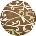thumbnail image 6 of SAFAVIEH Soho Milan Abstract Wool Area Rug, Brown/Multi, 3'6" x 5'6", 6 of 10