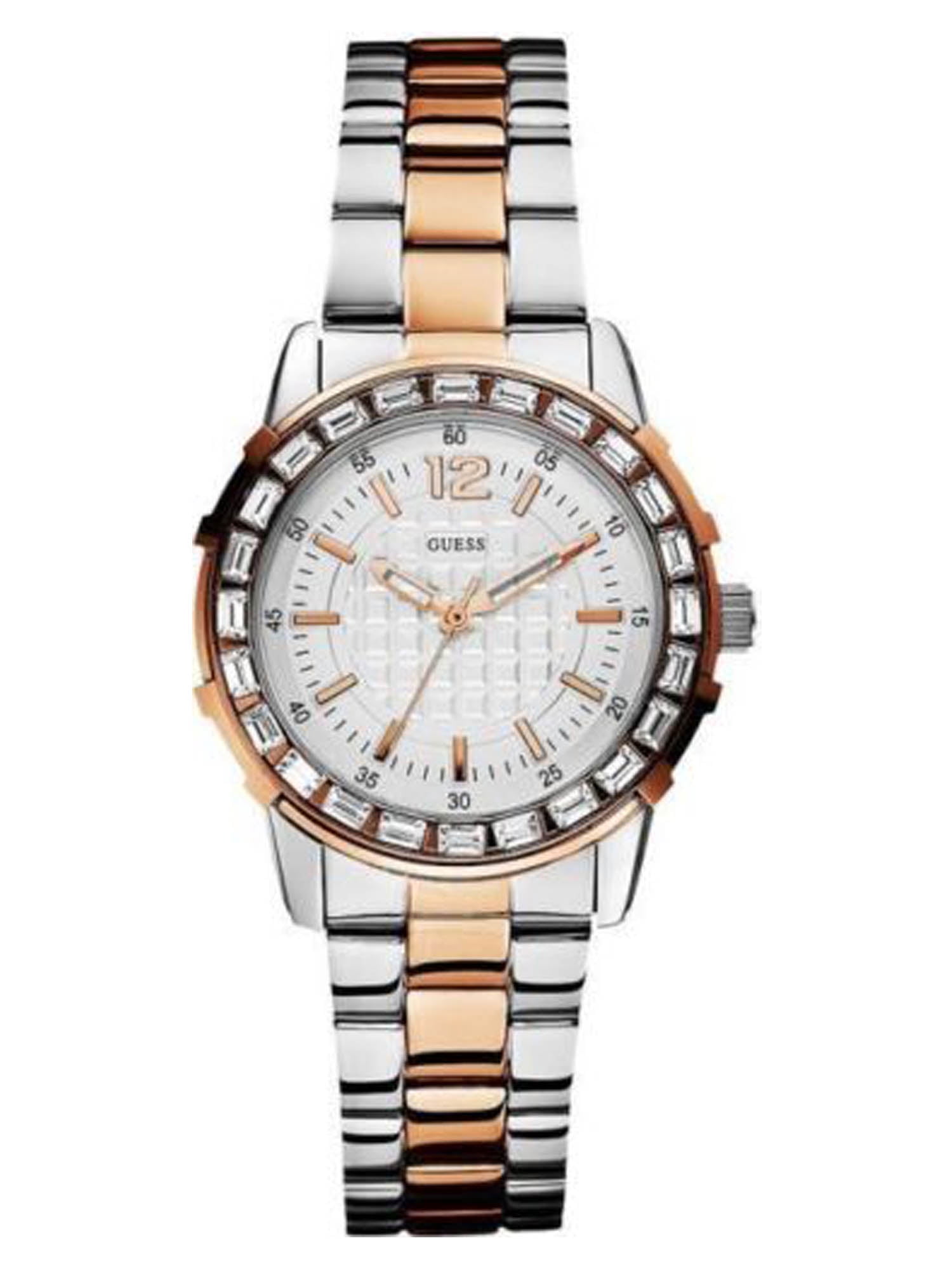 GUESS Women's Dazzling Sport Petite TwoTone Stainless Steel Watch