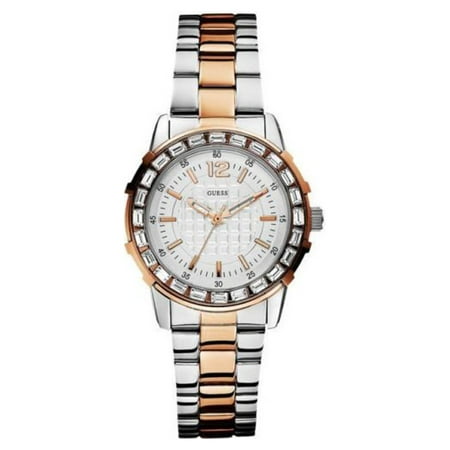 GUESS Women's Dazzling Sport Petite Two-Tone Stainless Steel Watch