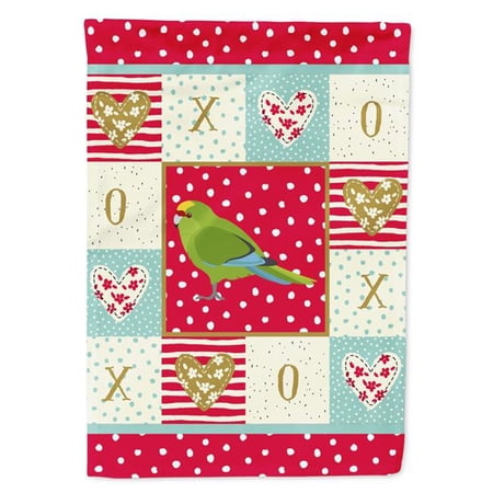 11 x 0.01 x 15 in. New Zealand Parakeet Love Flag Garden Size