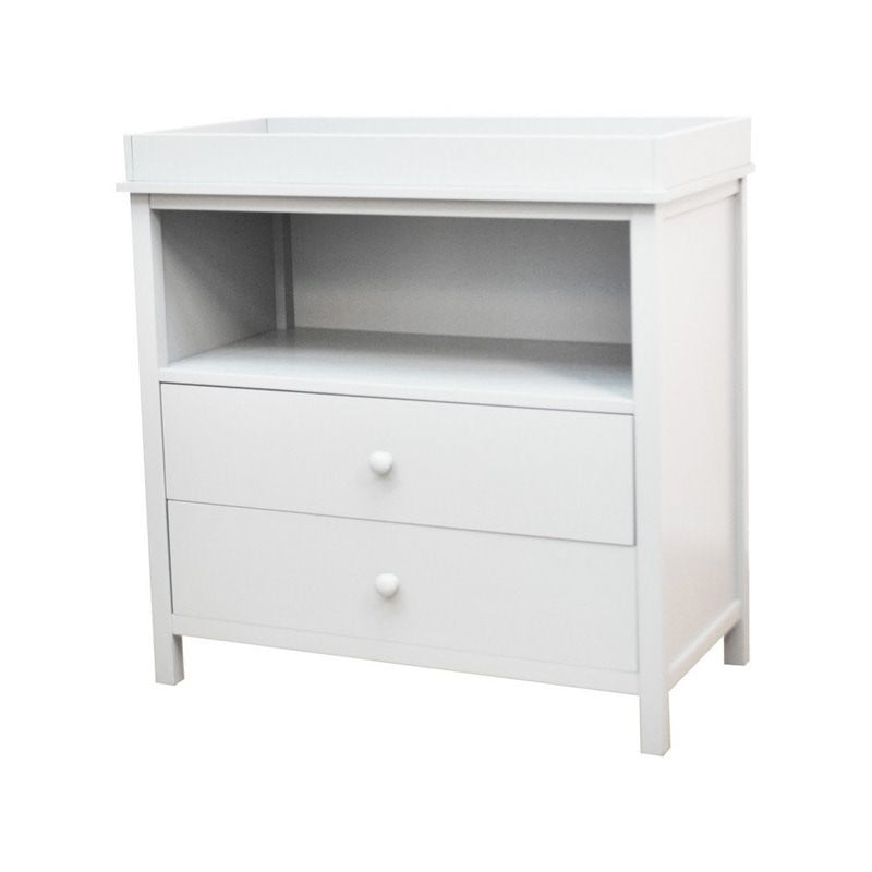 Athena Amber 2 Drawer Changing Table Dresser White Walmart Com