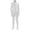 White, variant on CAIVO Children Solid Color Zentai Integrated Hood Footed Bodysuit, Elastic Breathable Skin-Tight Zipper Jumpsuit for Photography Carnival Party