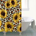 thumbnail image 4 of Waterproof Cute Sunflower Colorful Shower Curtain 72x72 Inch Boho Style Polyester Unique Shower Curtain for Bathroom Hotel Home Decor with 12 Plastic Hooks, 4 of 5