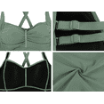 thumbnail image 6 of Hilor Women's Tankini Tops Shirred Tummy Control Swimsuits Cross Back Tankini Swimwear Tops, 6 of 6