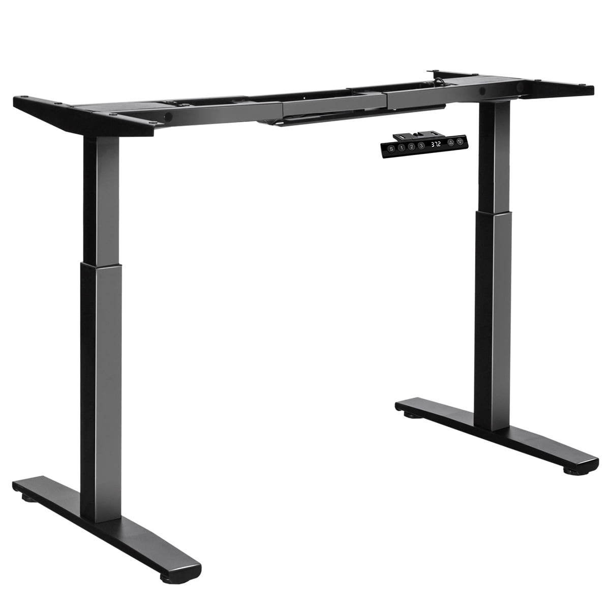 Fromann Dual Motor Electric Standing Desk Frame – Height Adjustable Base For Home Office, Holds 300 Lbs (White)