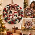 thumbnail image 5 of 3D Christmas Fabric Poke Wreath DIY Kit, Fabric Poke Art Kit for Adults, Christmas Wreath DIY No-sew Craft Kits, Classic Holiday Wreath Craft Gift for Door and Wall Home Display, 5 of 7