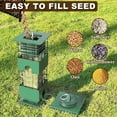 thumbnail image 4 of Squirrel Proof Bird Feeder, 3LBS Large Capacity Hanging Bird Feeders with Weight-Activated Perches for Outdoors, Metal Wild Birdfeeder for Blue Jay, Cardinal, Outside (Green), 4 of 6