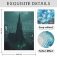 thumbnail image 3 of Diamond Art Kits for Adults - 5d Gothic Spire Neon Skyline Mist Diamond Painting for Adults, Diamond Art for Adults Beginners, Diamond Painting Kits for Adults for Home Wall Decor, 3 of 7