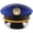 Blue, variant on Navy Officer Cap, Military Adjustable Army Cap Peaked Officer Hat Badge Military Peak Cap