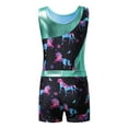 thumbnail image 3 of Sholeno Girls Gymnastics Leotards Matching Shorts Set 2 Piece Dance Tumbling Bodysuits Activewear Dark Night 4, 3 of 7