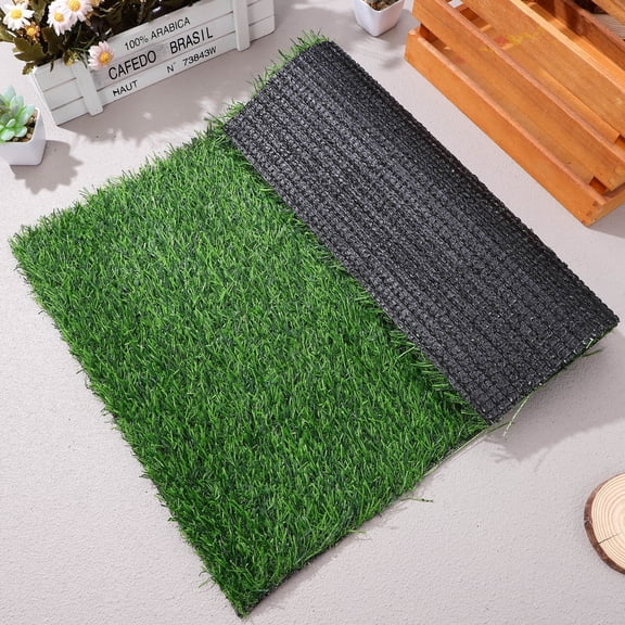 Pawsdot Grass Door Mats Outdoor Green Plastic Rubber Waterproof 1Set