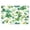Clover Flowers, variant on Rectangular Placemat Set 12'x18' Exquisite Print Durable & Heat Resistant Red Mushrooms Pure White Daisies