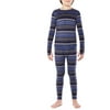 By Cuddl Duds Boys Fleece Warm Thermal Underwear Set with Inseam Thumbholes for Easy Layering