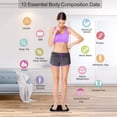 thumbnail image 3 of RENPHO Báscula de Grasa Corporal Inteligente Bluetooth Wireless Báscula para Baño Digital con Aplicación Inalámbrica Monitor de Composición Corporal para Peso Muscular, Recargable por USB RENPHO ES-28ML-BK, 3 of 9