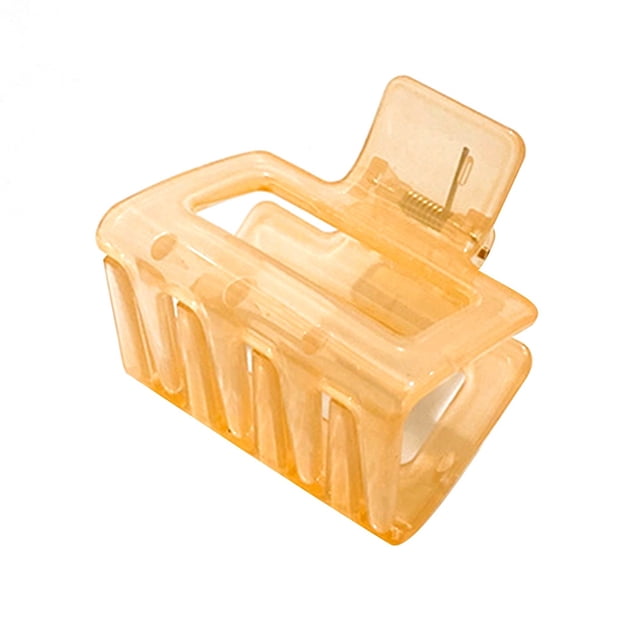 French Hair Claw Clip Small Solid Color Rectangle Hair Clamp Geometric Hair Claw