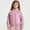 Pink, variant on Teylalorva Girls Outerwear Jackets Color Block Stand Collar Zip Up Lightweight Down Jacket Short Casual Coat(4-15) Light Blue Size 4T