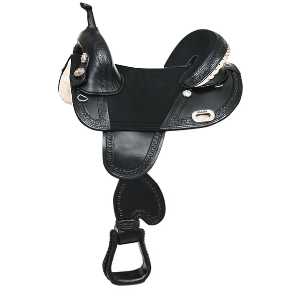 45HS 17 In Treeless Western Trail Racing Genuine American Leather Saddle