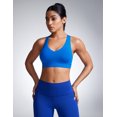 thumbnail image 2 of CRZ YOGA Butterbreeze Criss Cross Back Sports Bras for Women Padded Workout Training Top, 2 of 6