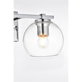 thumbnail image 4 of Living District Juelz 2-Light Iron & Glass Bath Sconce in Chrome/Clear, 4 of 6