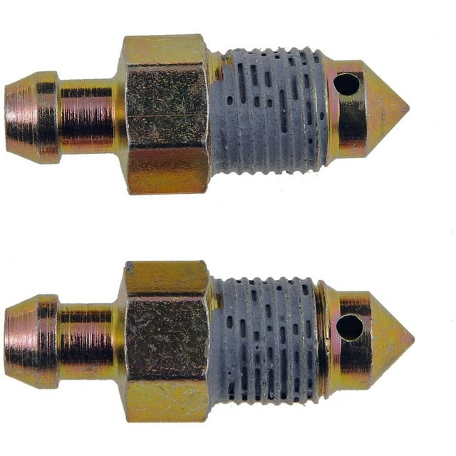 Help By Dorman Brake Bleeder Screw 12706 OE Replacement; Carded; M10-1.00 Thread Size; Speed Bleeder; Set of 2; Hex