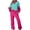 Red, variant on Tracksuits Women 2 Piece Outfit Color Block Sweatsuits Crew Neck Pullover Sweatshirt Suits Loose Sweatpants Sets (Yellow 2XL)